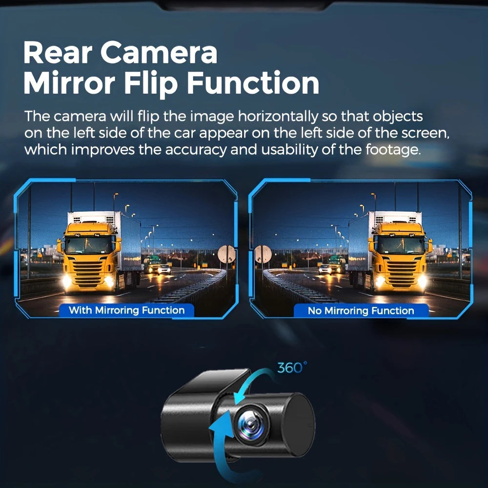 Dash Cam 4K Camera for Car Dashcam GPS Wifi 24h Parking Monitor Night Vision Dvr Front and Rear 3 Dvrs Kamera Video Registrator